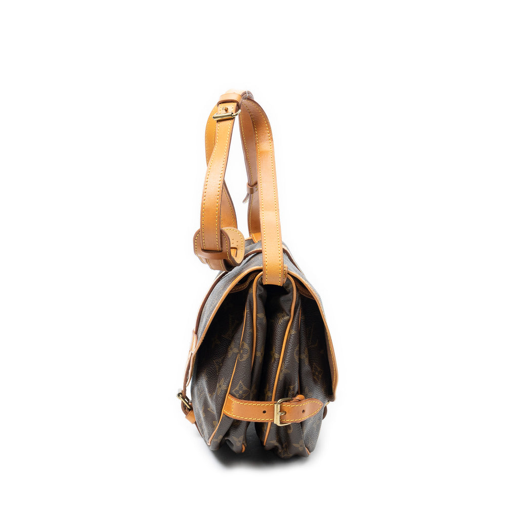 Shoulder Bag Saumur MM Brown Monogram Canvas