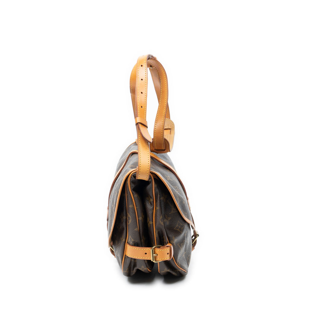 Shoulder Bag Saumur MM Brown Monogram Canvas