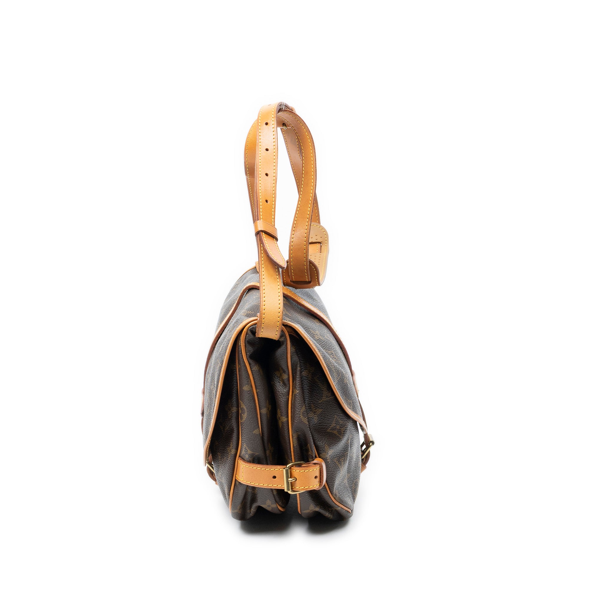 Shoulder Bag Saumur MM Brown Monogram Canvas