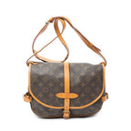 Shoulder Bag Saumur MM Brown Monogram Canvas