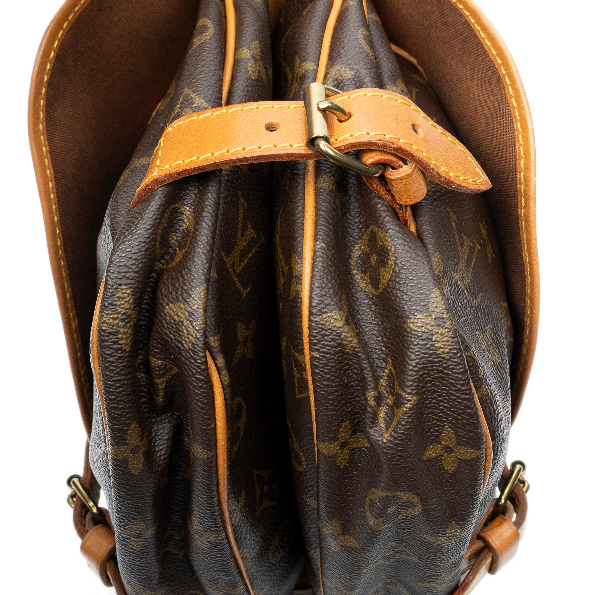 Shoulder Bag Saumur MM Brown Monogram Canvas