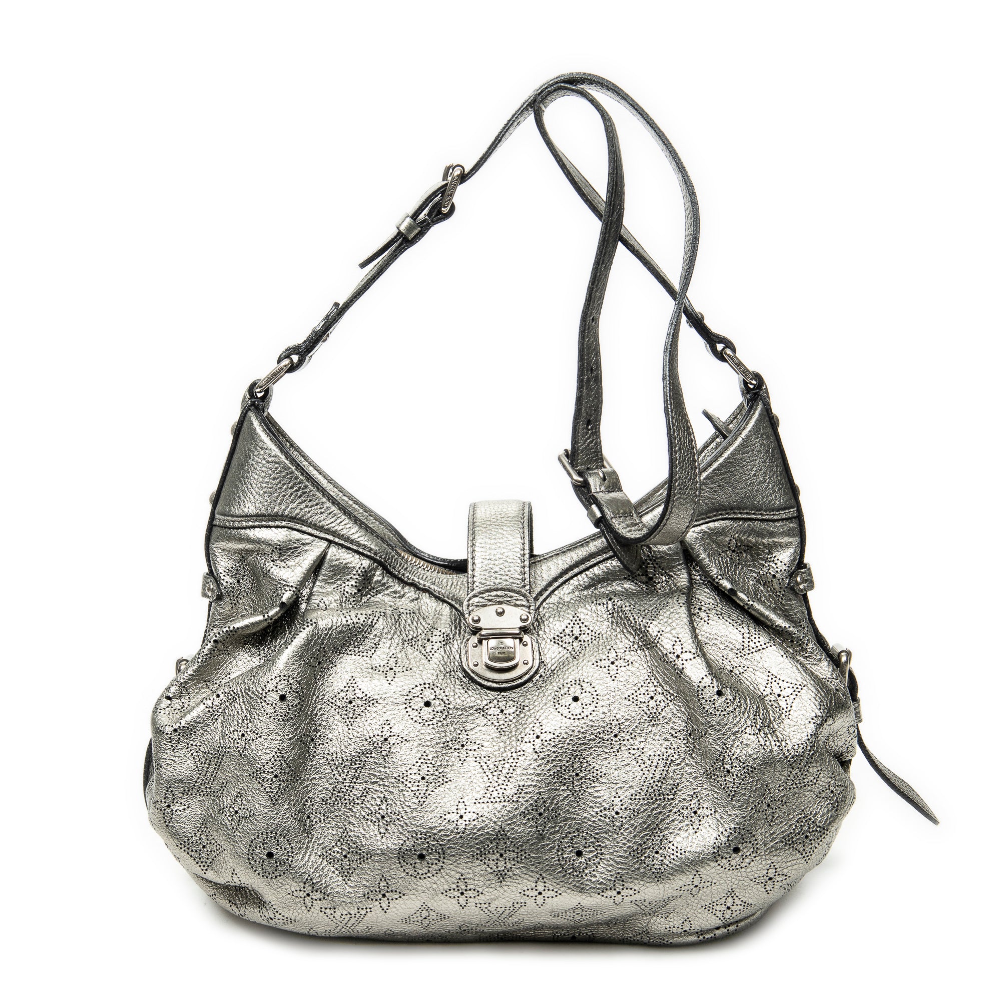 Shoulder Bag XS Hobo Argent Mahina Leather