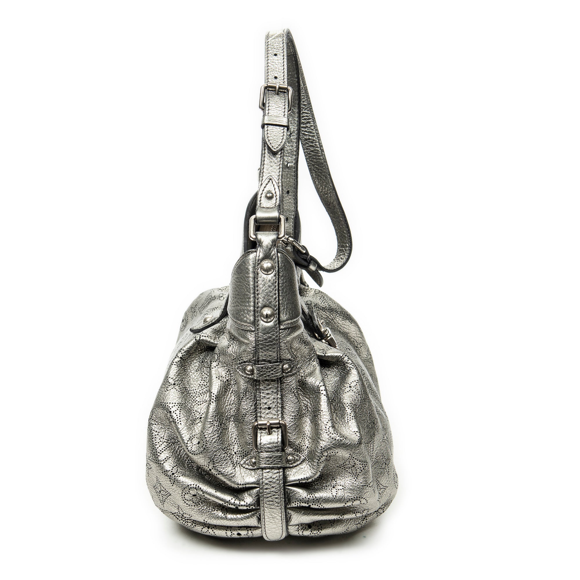 Shoulder Bag XS Hobo Argent Mahina Leather