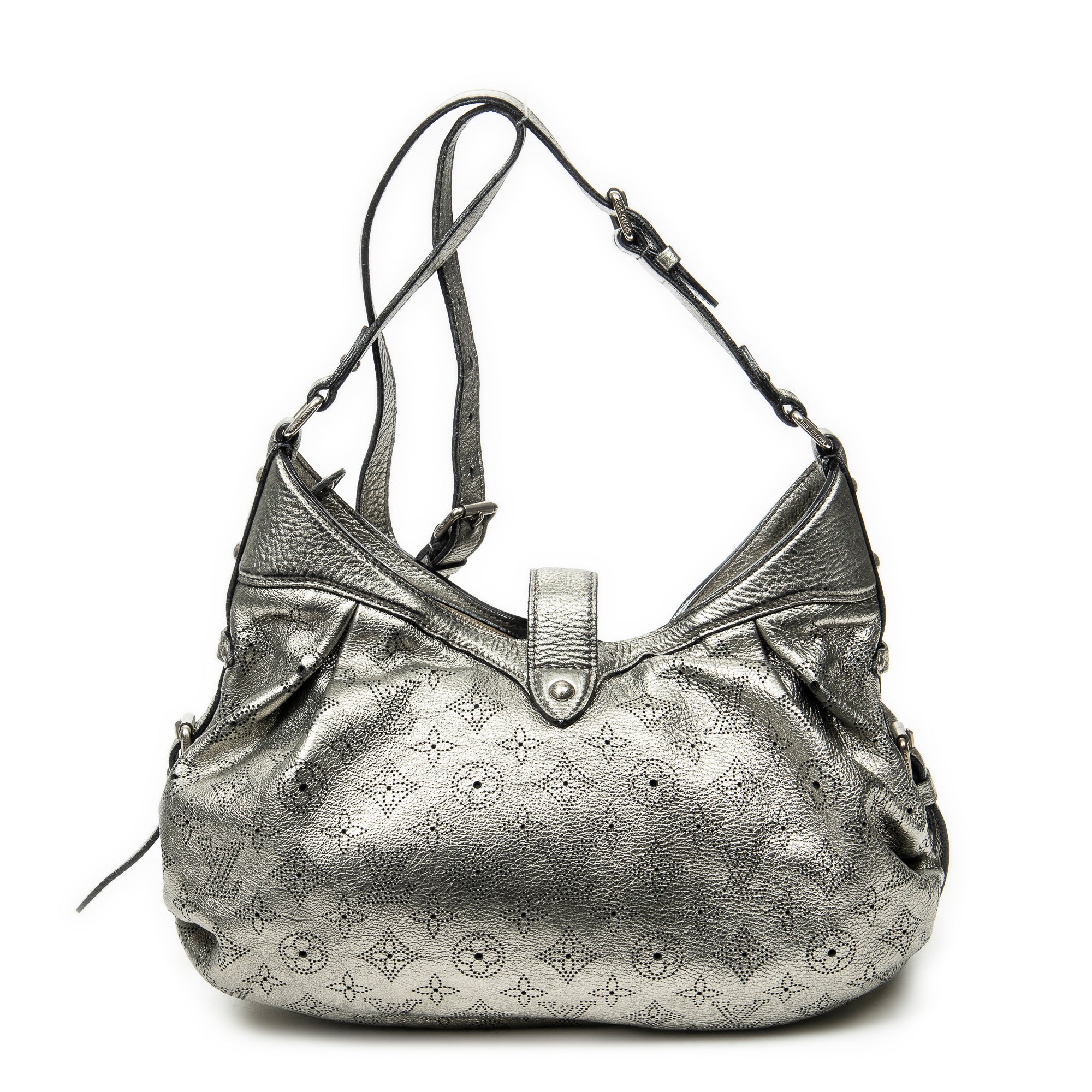 Shoulder Bag XS Hobo Argent Mahina Leather
