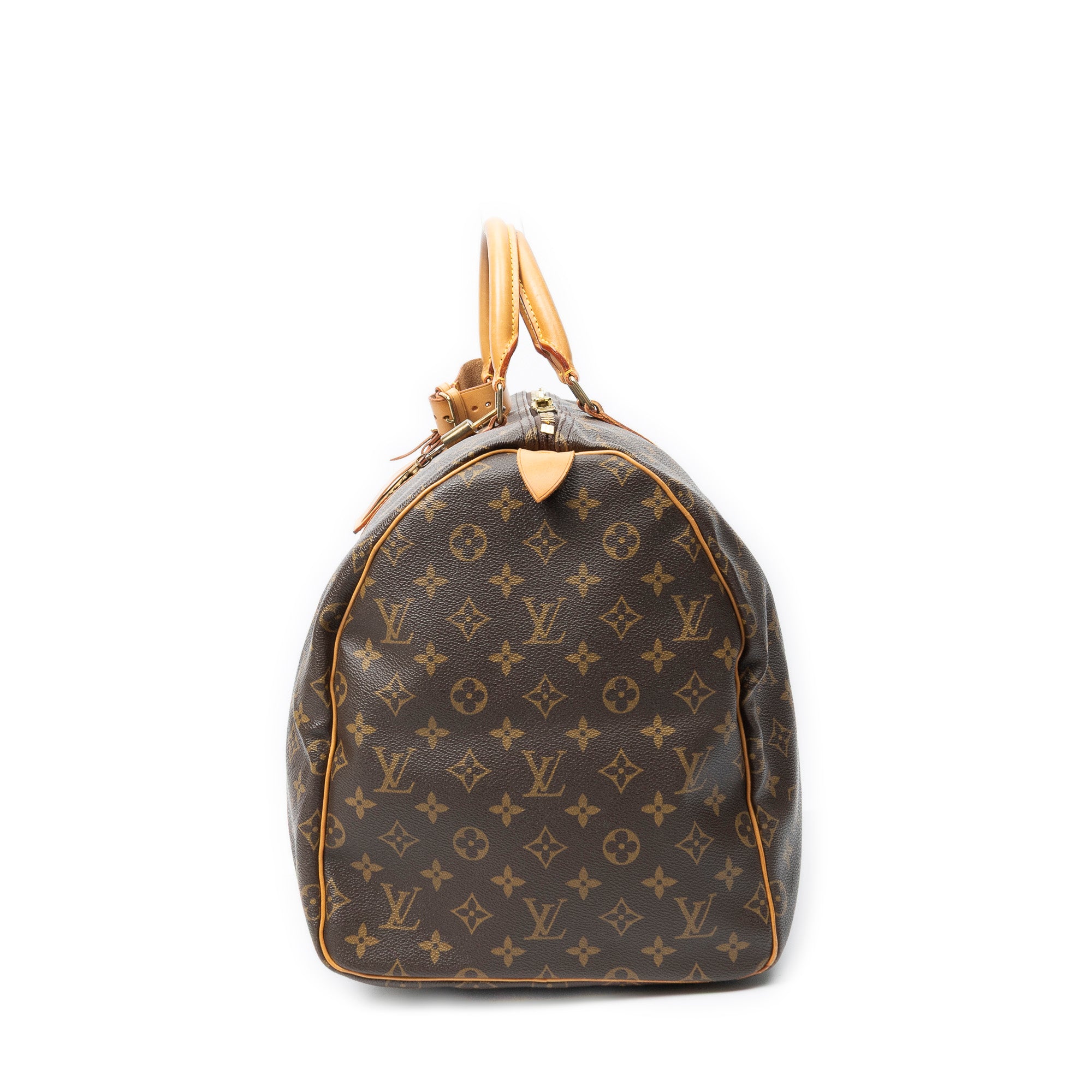 Travel Bag Keepall 55 Brown Monogram Canvas