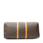 Travel Bag Keepall 55 Brown Monogram Canvas