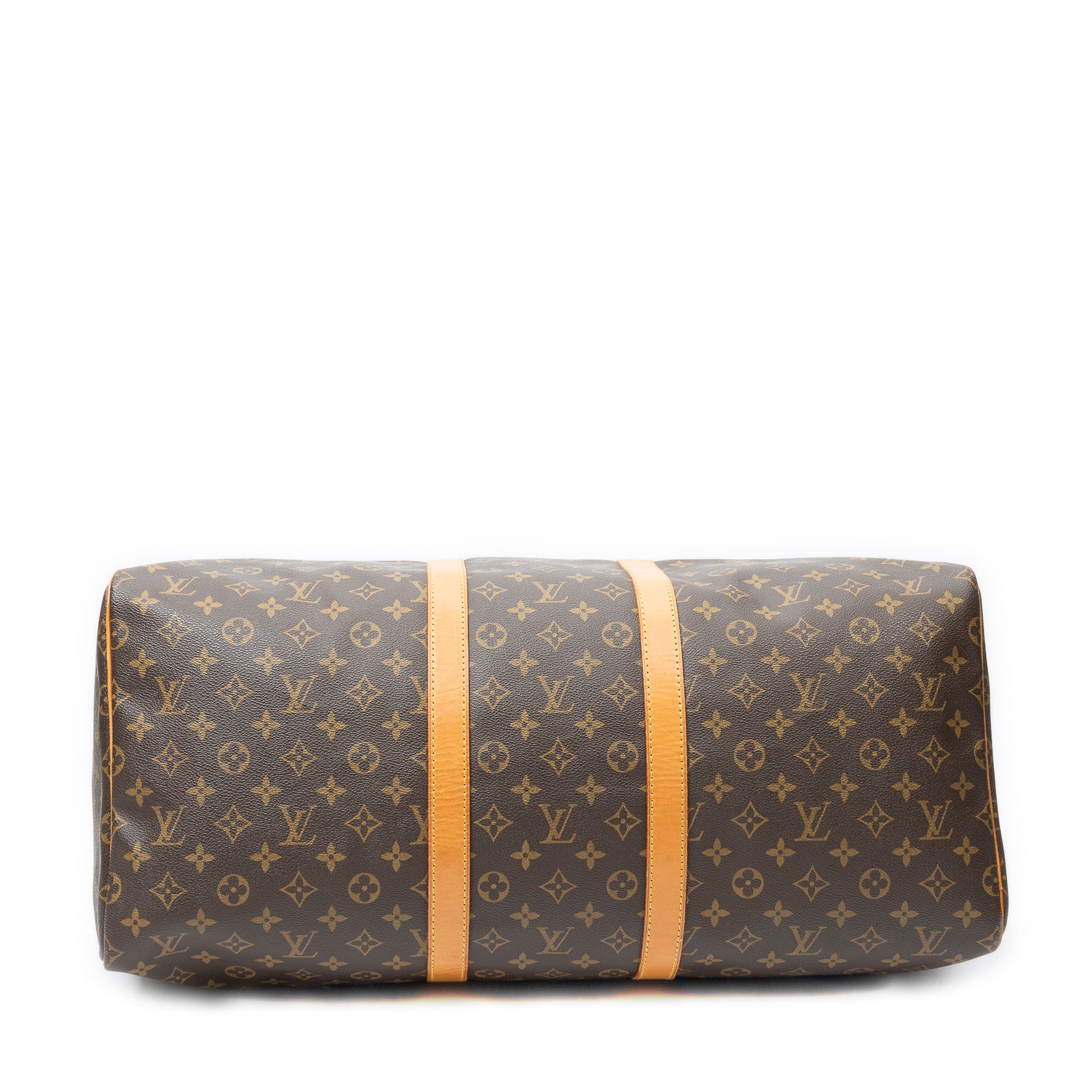 Travel Bag Keepall 55 Brown Monogram Canvas