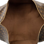 Travel Bag Keepall 55 Brown Monogram Canvas