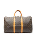 Travel Bag Keepall 50 Brown Monogram Canvas