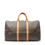 Travel Bag Keepall 50 Brown Monogram Canvas