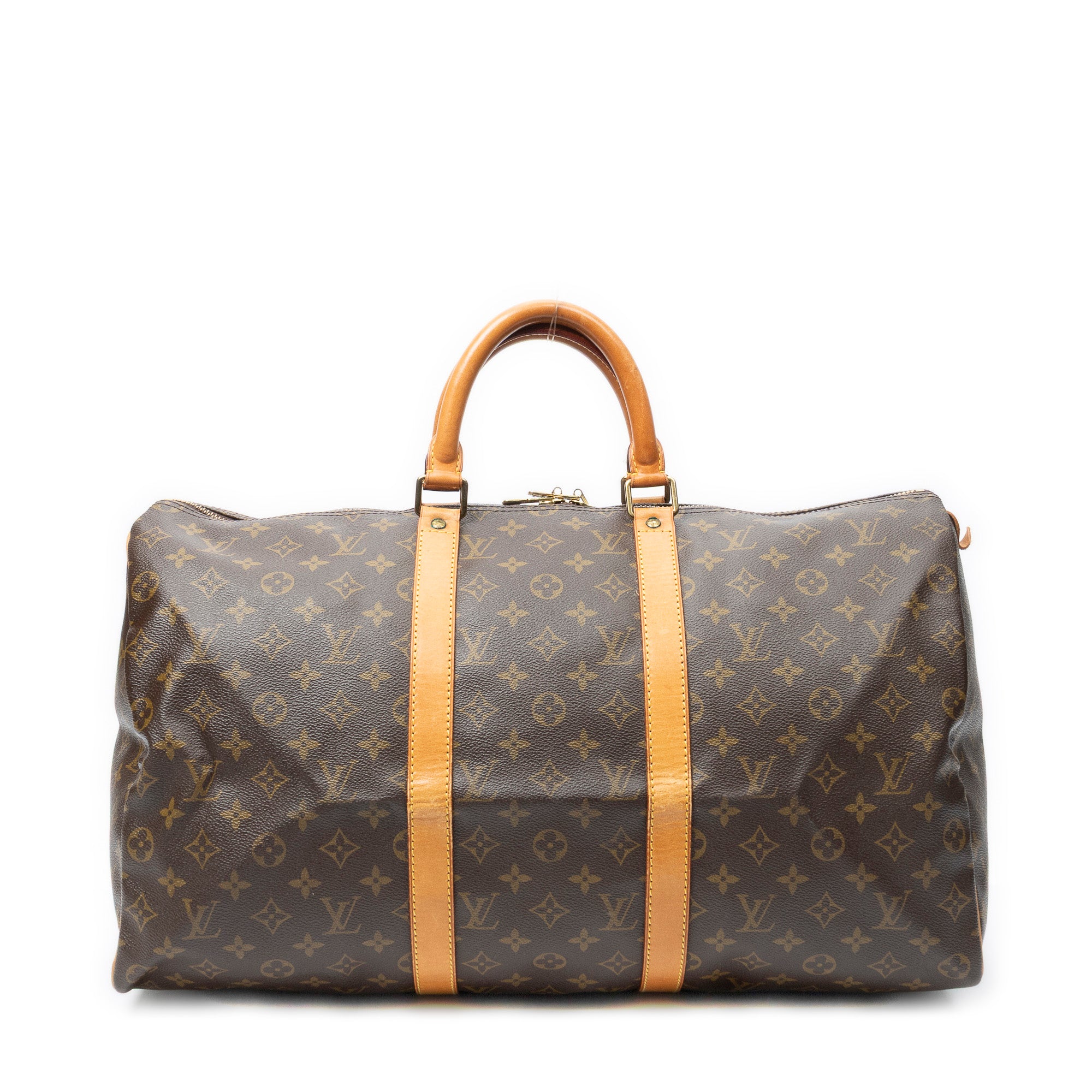 Travel Bag Keepall 50 Brown Monogram Canvas