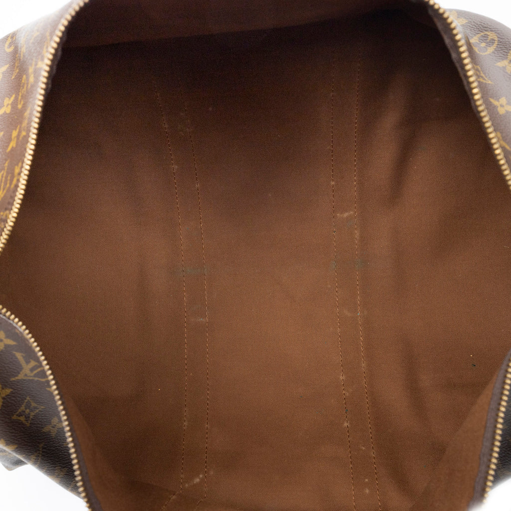 Travel Bag Keepall 50 Brown Monogram Canvas