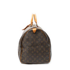 Travel Bag Keepall 55 Brown Monogram Canvas