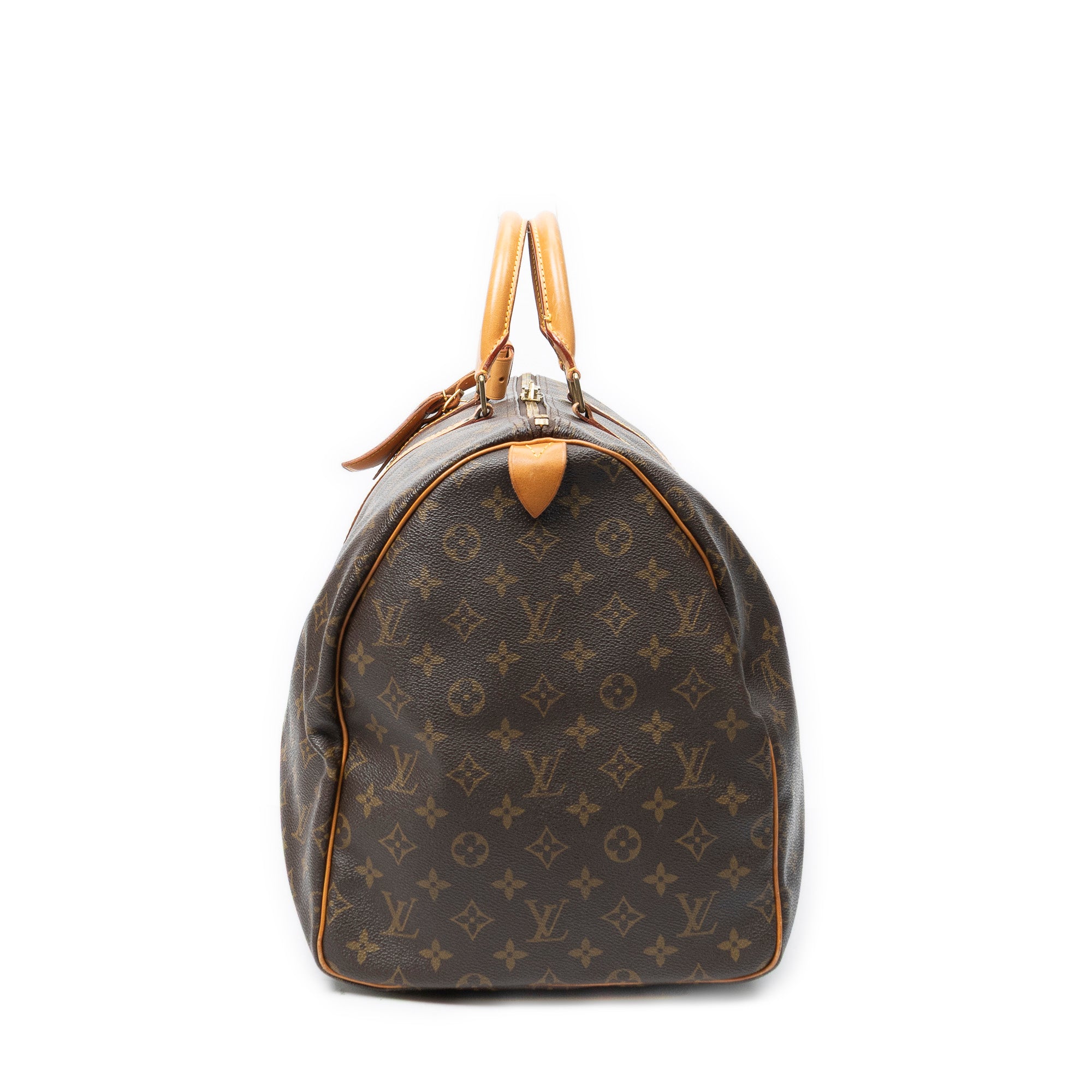 Travel Bag Keepall 55 Brown Monogram Canvas