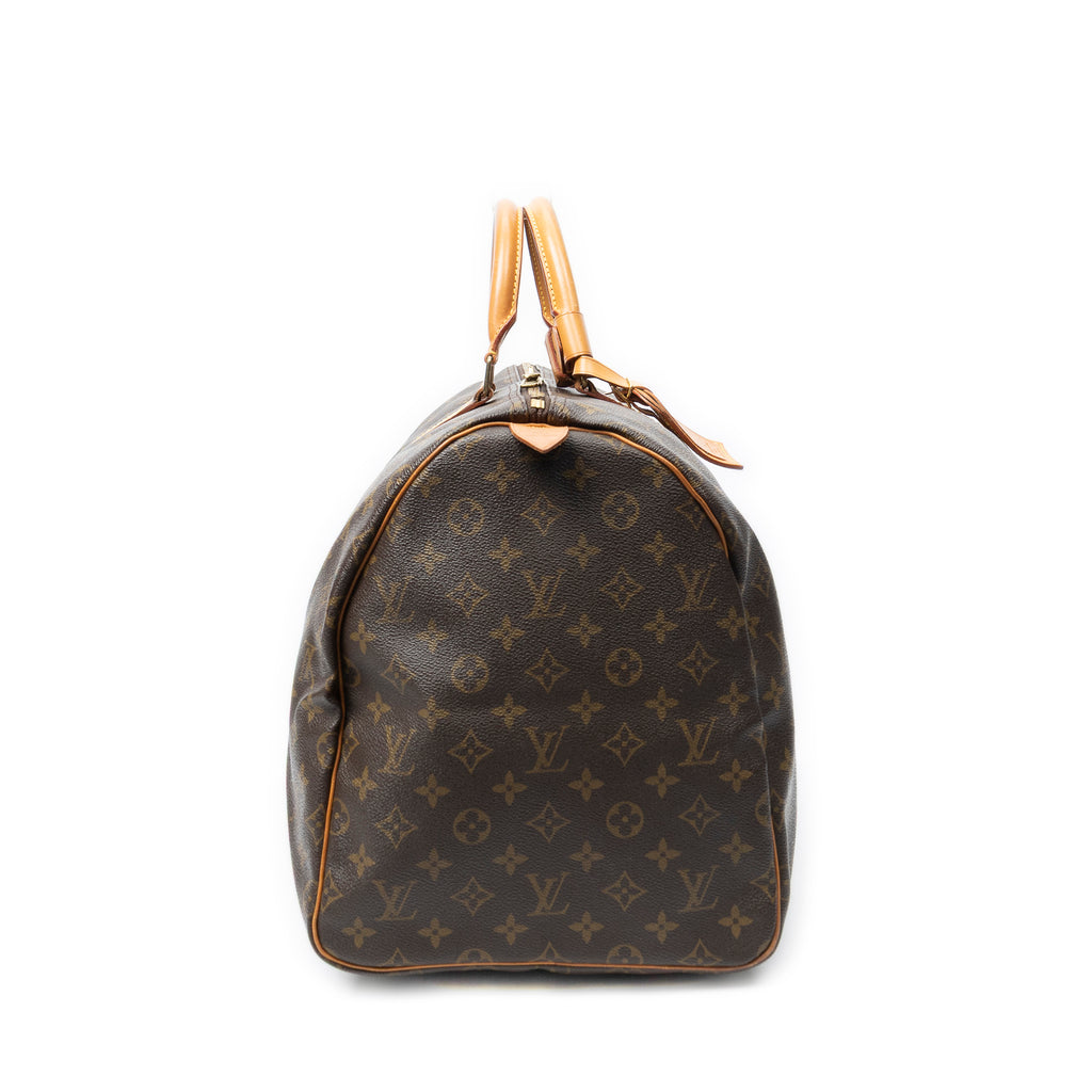 Travel Bag Keepall 55 Brown Monogram Canvas