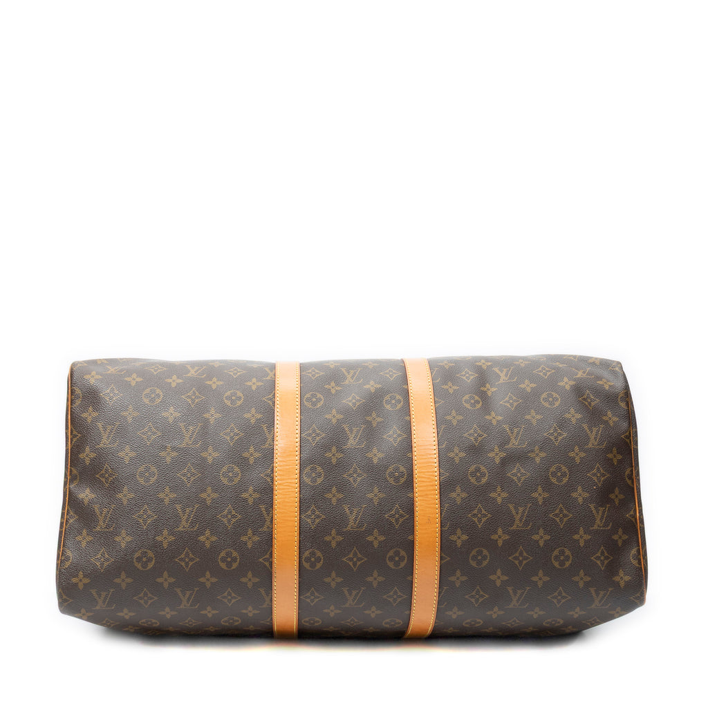Travel Bag Keepall 55 Brown Monogram Canvas