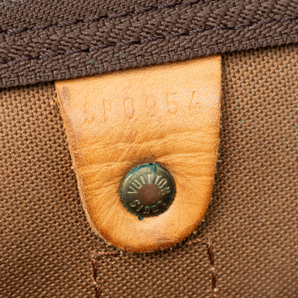 Travel Bag Keepall 55 Brown Monogram Canvas