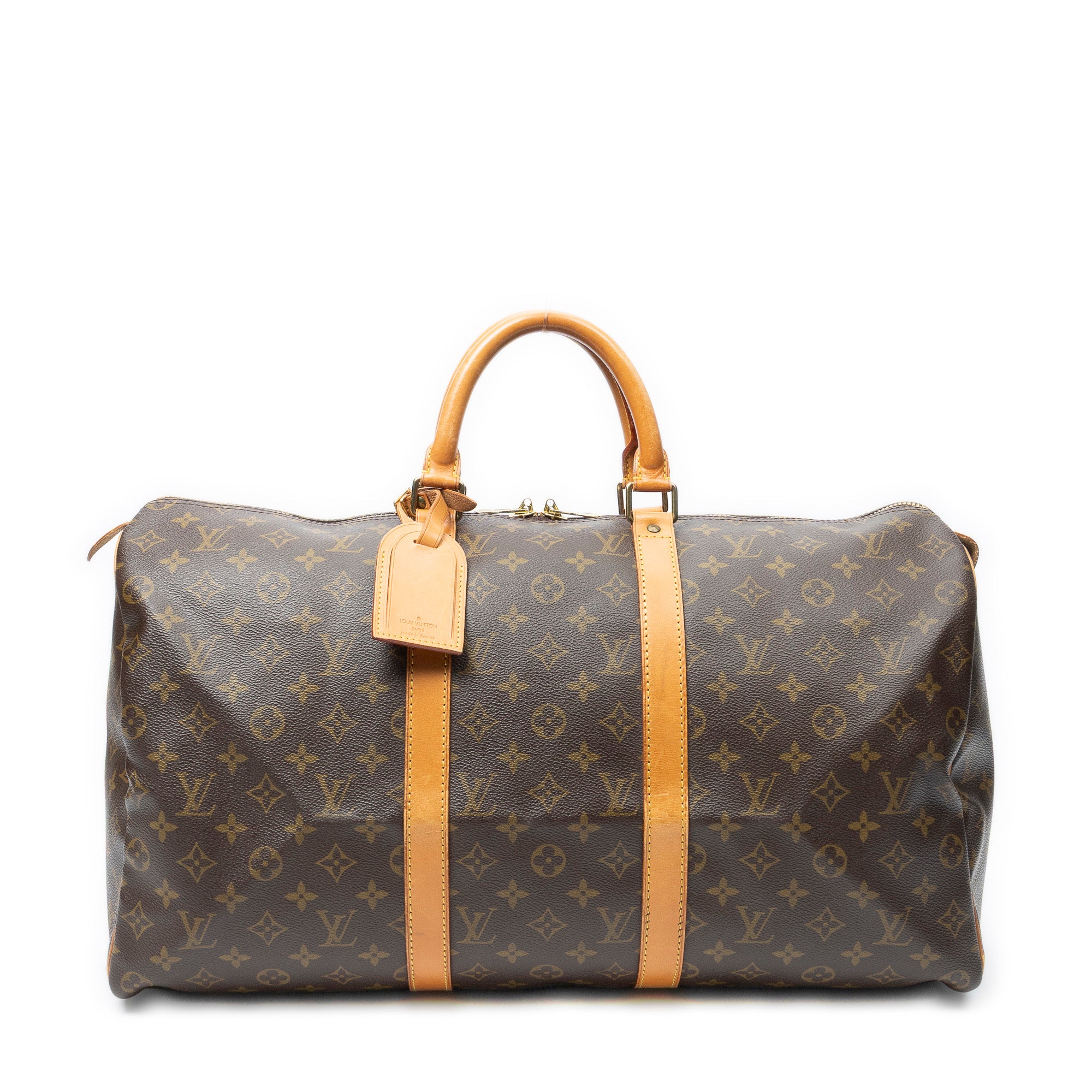 Travel Bag Keepall 50 Brown Monogram Canvas
