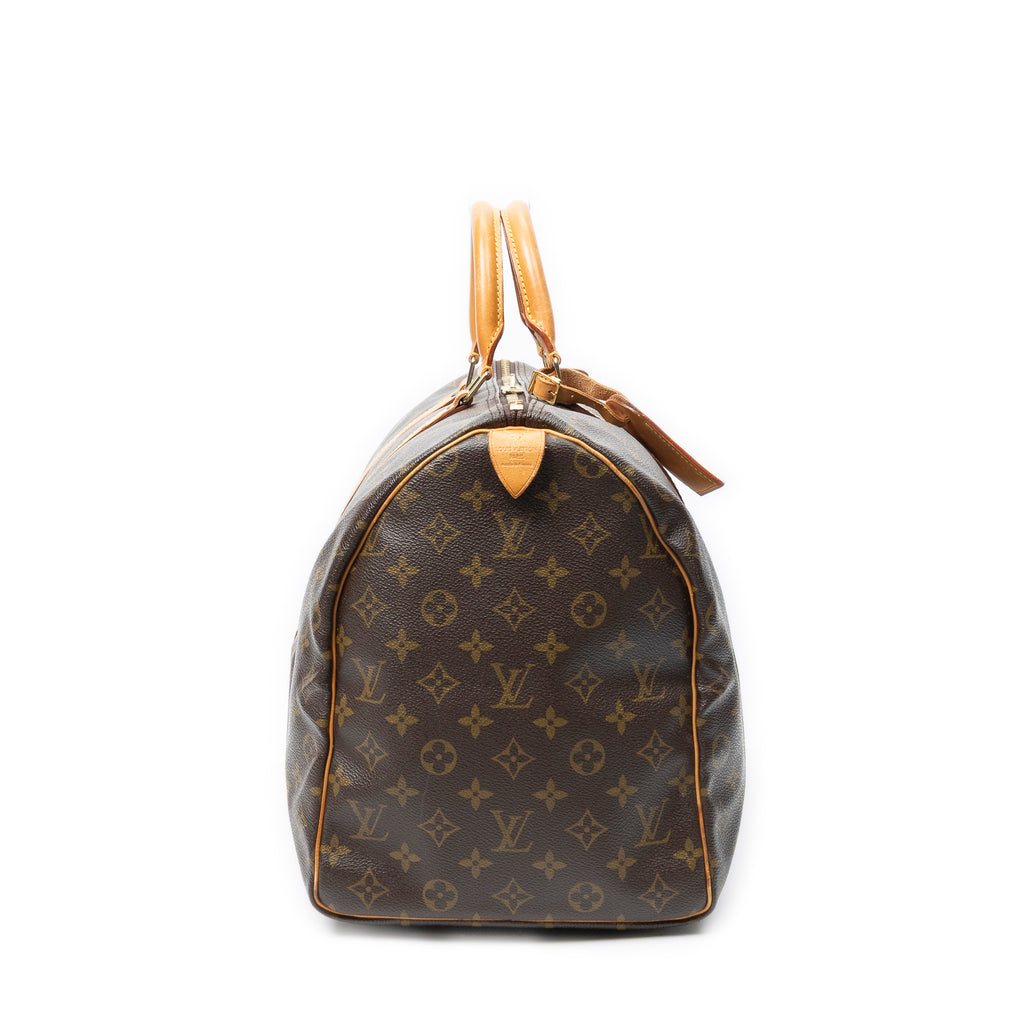 Travel Bag Keepall 50 Brown Monogram Canvas