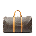Travel Bag Keepall 50 Brown Monogram Canvas