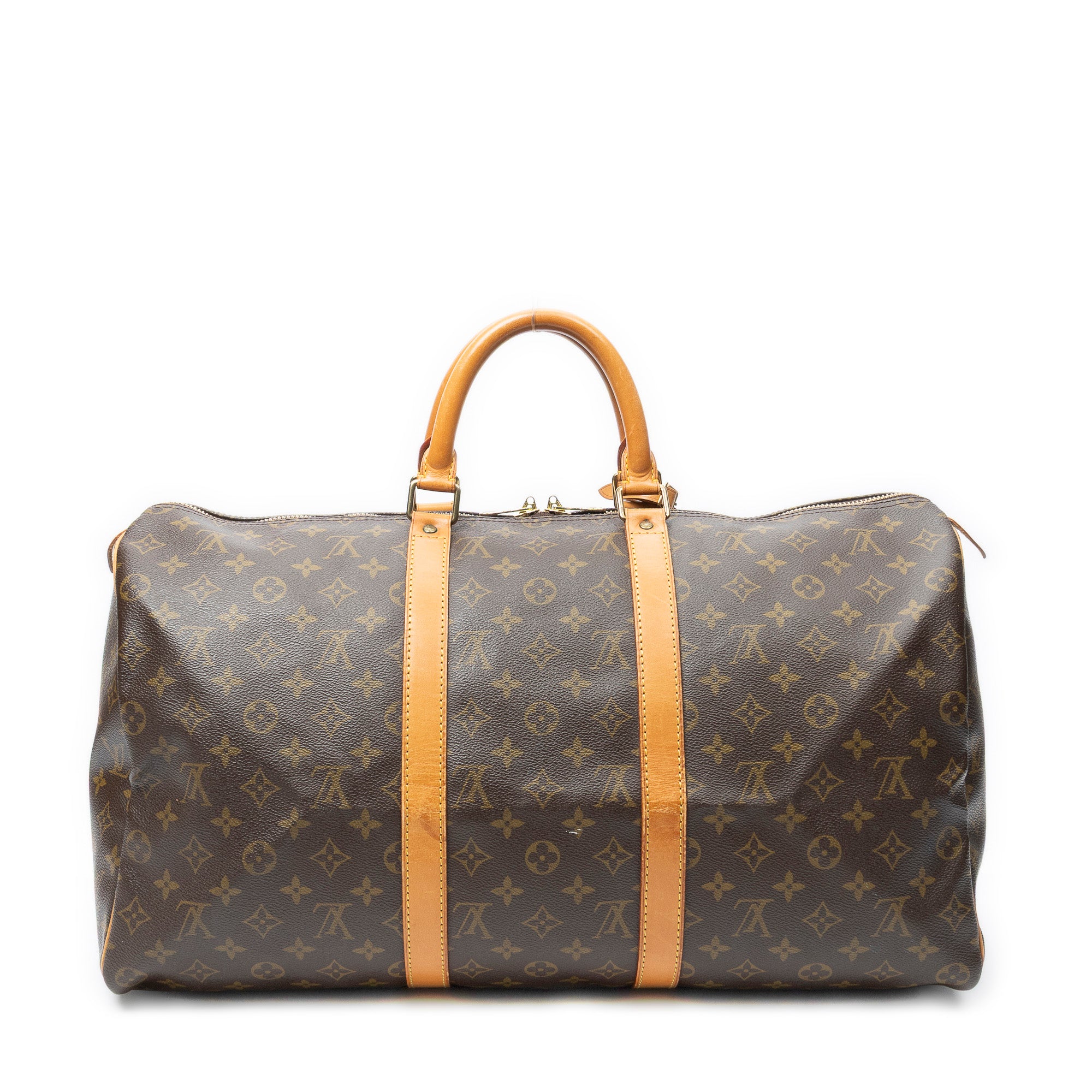 Travel Bag Keepall 50 Brown Monogram Canvas