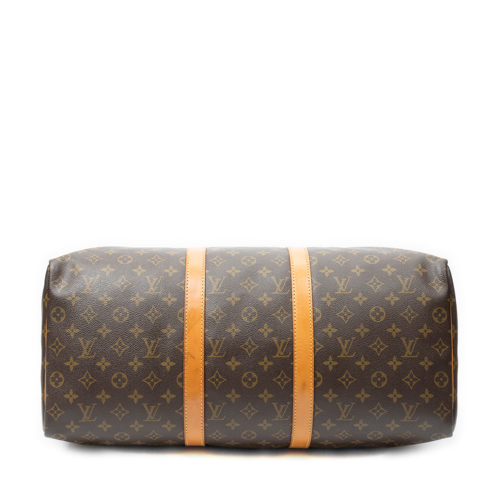 Travel Bag Keepall 50 Brown Monogram Canvas