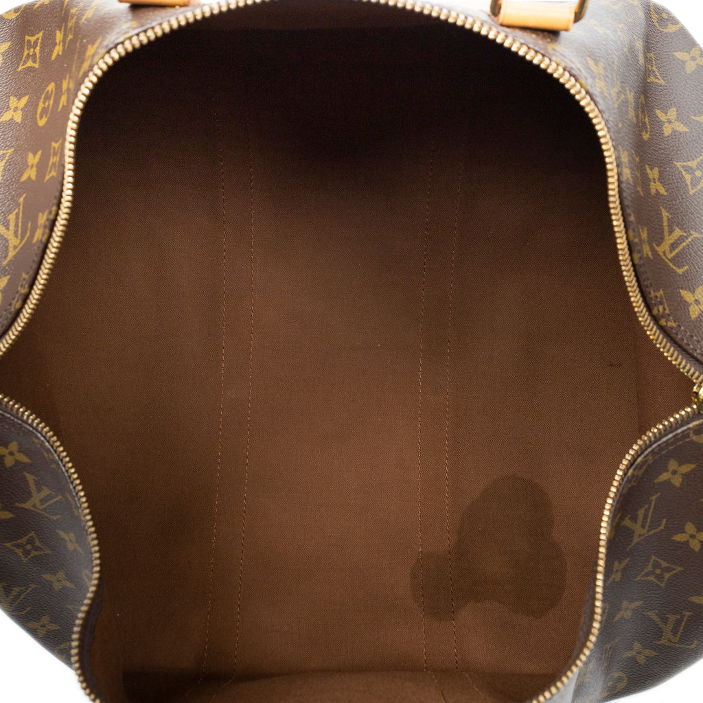 Travel Bag Keepall 50 Brown Monogram Canvas