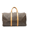 Travel Bag Keepall 50 Brown Monogram Canvas