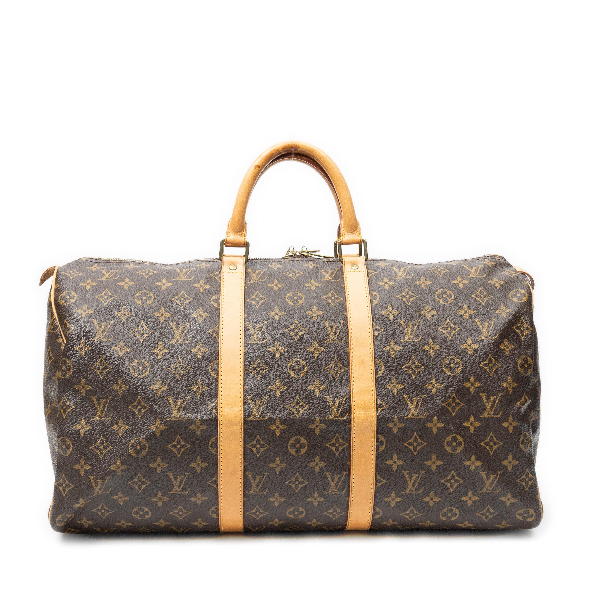 Travel Bag Keepall 50 Brown Monogram Canvas