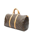 Travel Bag Keepall 50 Brown Monogram Canvas