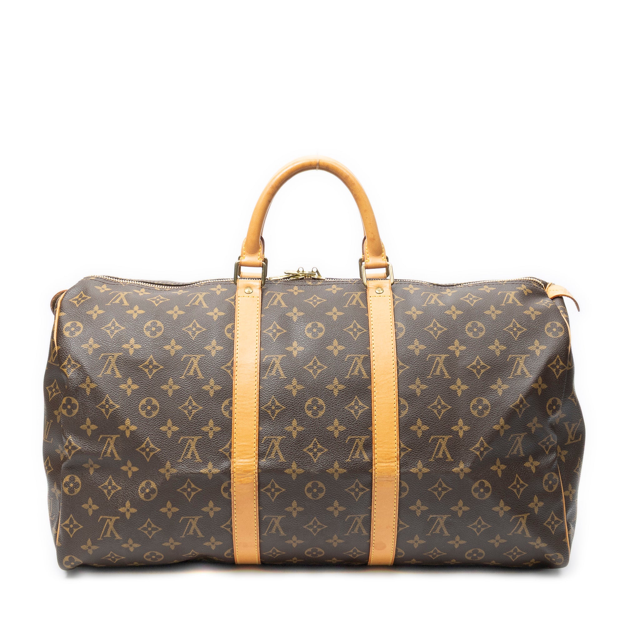 Travel Bag Keepall 50 Brown Monogram Canvas
