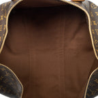 Travel Bag Keepall 50 Brown Monogram Canvas