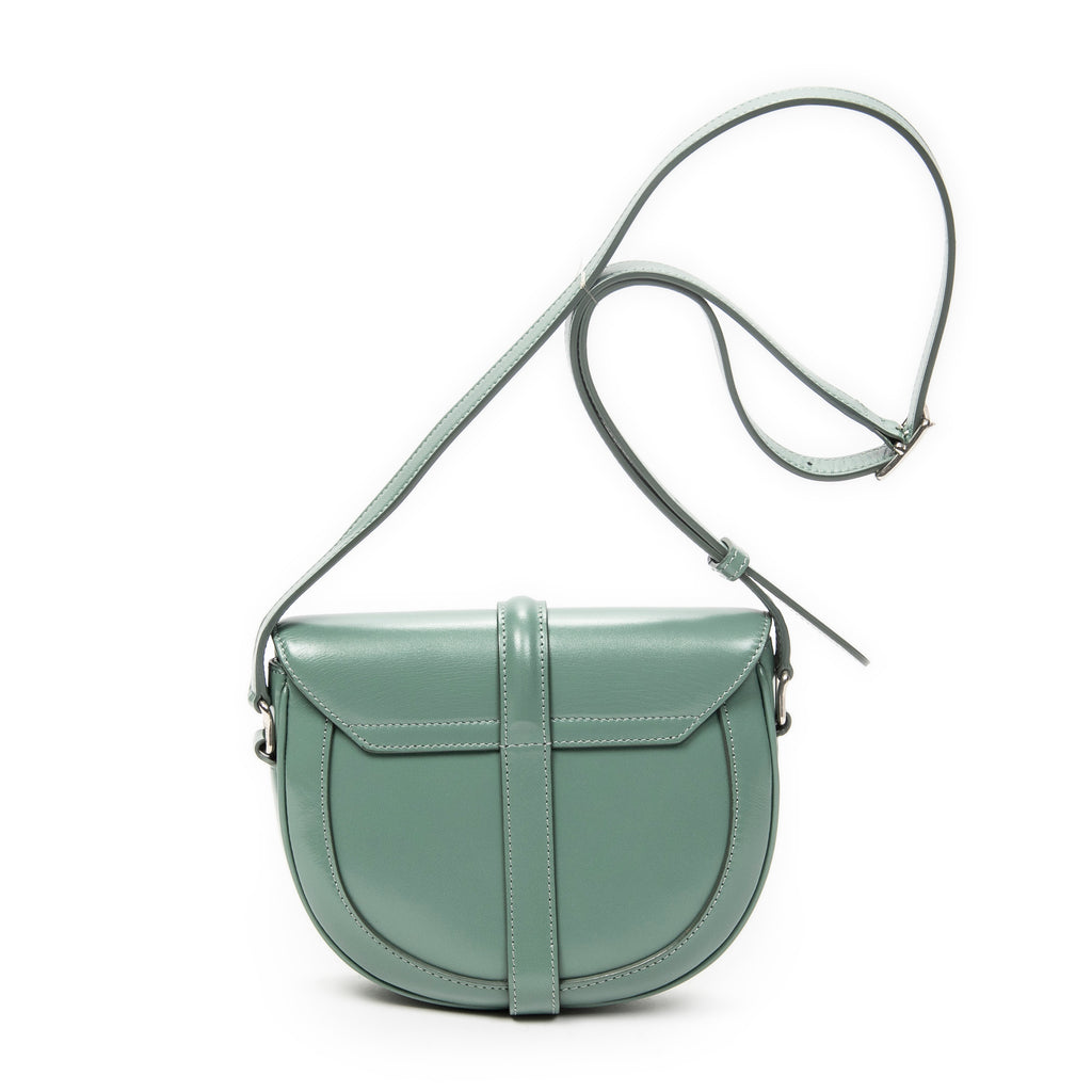 Shoulder Bag Small  Besace 16 Crossbody Light Green Smooth Calfskin Leather