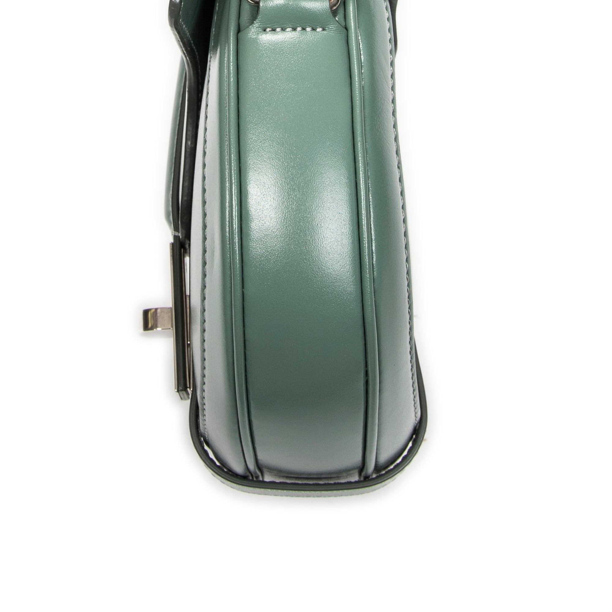 Shoulder Bag Small  Besace 16 Crossbody Light Green Smooth Calfskin Leather