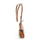 Shoulder Bag Mini Faye Brown Grained Calfskin Leather