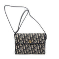 Shoulder Bag Vintage Flap Shoulder Bag Navy Diorissimo Canvas