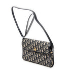 Shoulder Bag Vintage Flap Shoulder Bag Navy Diorissimo Canvas