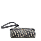 Shoulder Bag Vintage Flap Shoulder Bag Navy Diorissimo Canvas