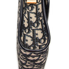 Shoulder Bag Vintage Flap Shoulder Bag Navy Diorissimo Canvas