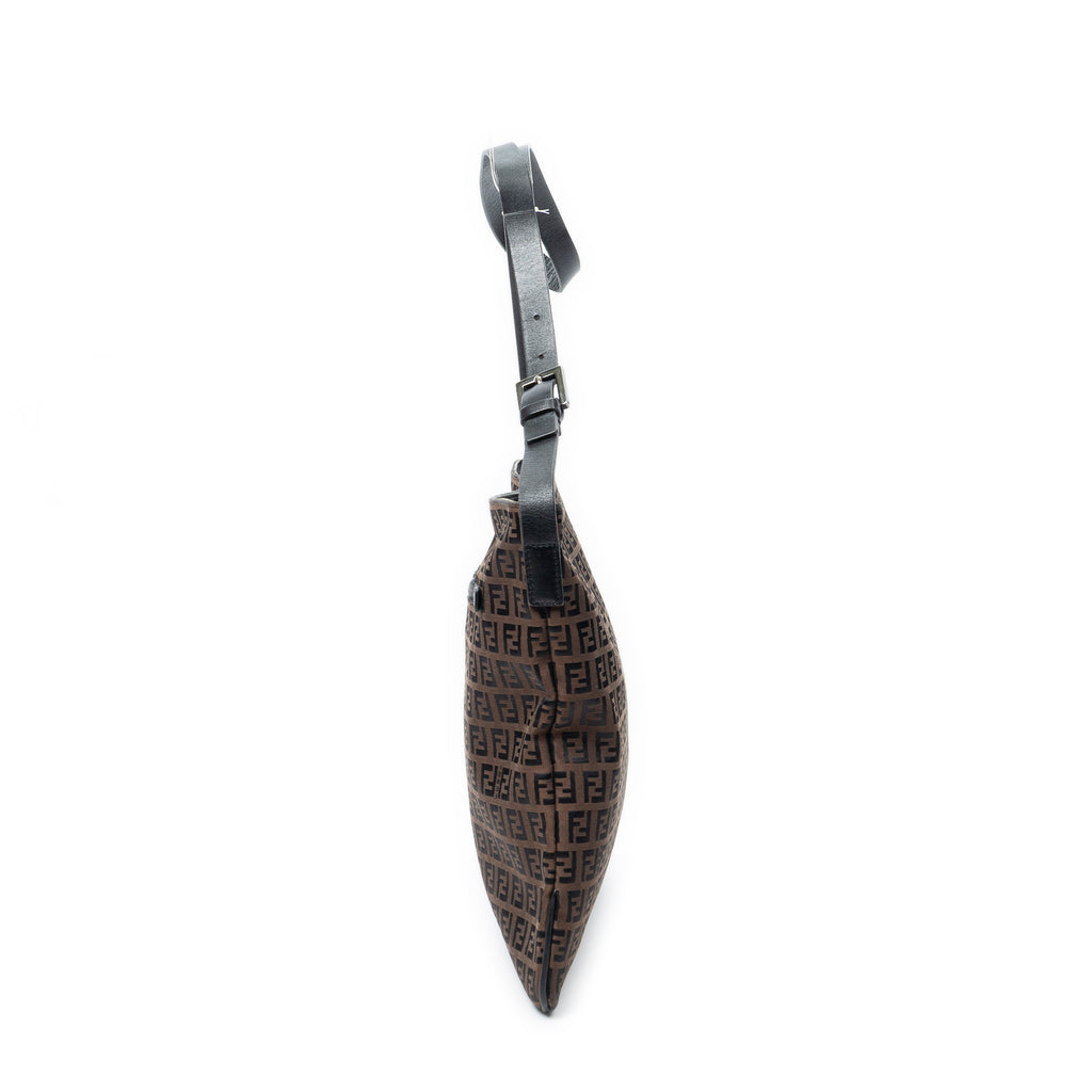 Shoulder Bag Flat Messenger Dark Brown Zucchino Canvas