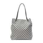 Shoulder Bag Gifford Tote Grey Monogrammed Canvas