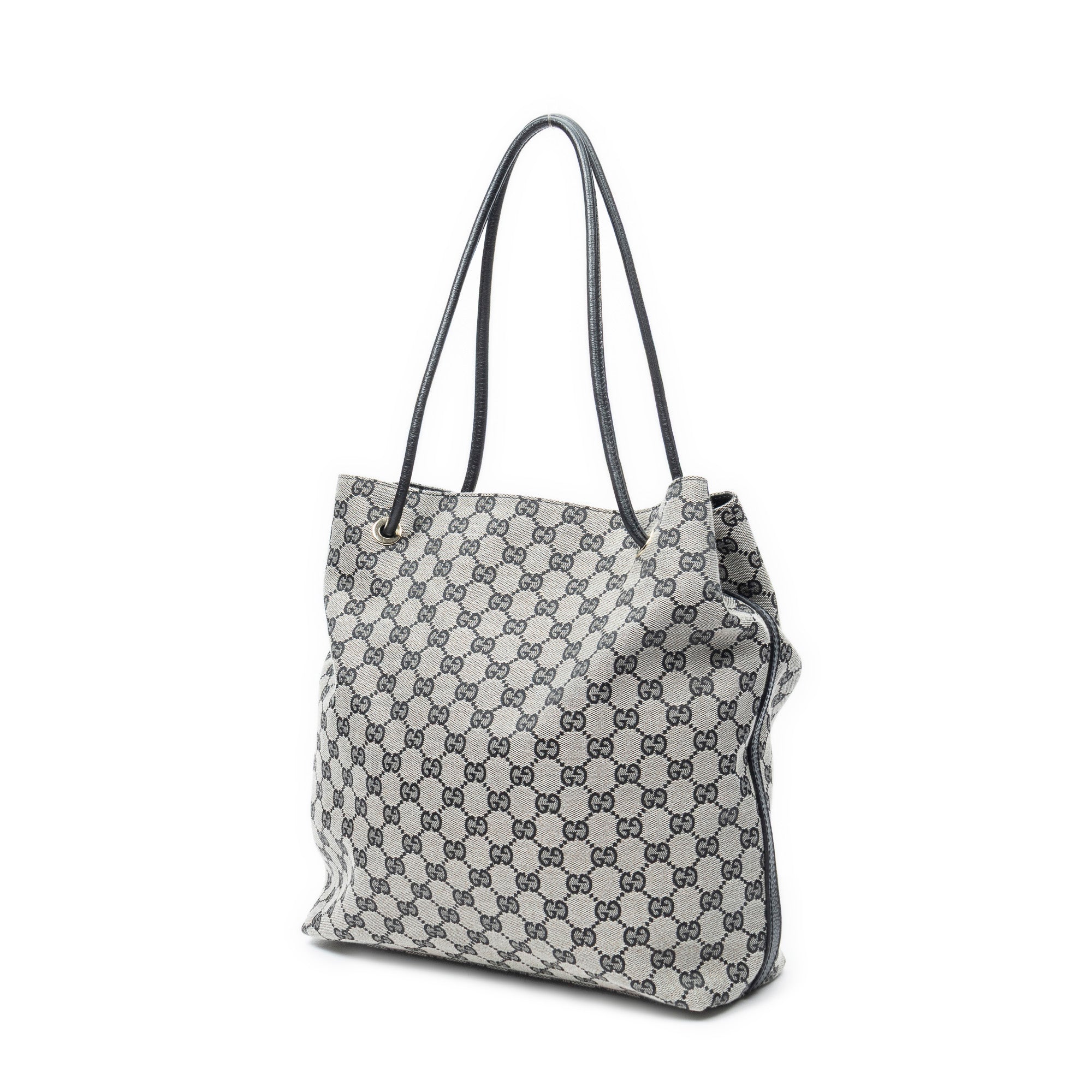 Shoulder Bag Gifford Tote Grey Monogrammed Canvas