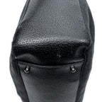 Shoulder Bag Shopping Tote Black Monogrammed Canvas
