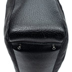 Shoulder Bag Shopping Tote Black Monogrammed Canvas