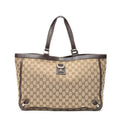 Handbag Large Abbey D-Ring Tote Beige Monogrammed Canvas