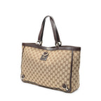 Handbag Large Abbey D-Ring Tote Beige Monogrammed Canvas