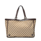 Handbag Large Abbey D-Ring Tote Beige Monogrammed Canvas