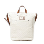 Shoulder Bag GG Soft Document Tote Ivory Monogrammed Canvas