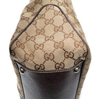 Shoulder Bag Web Shopping Tote Beige Monogrammed Canvas