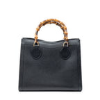 Handbag Vintage Medium Bamboo Diana Tote Black Grained Calfskin Leather